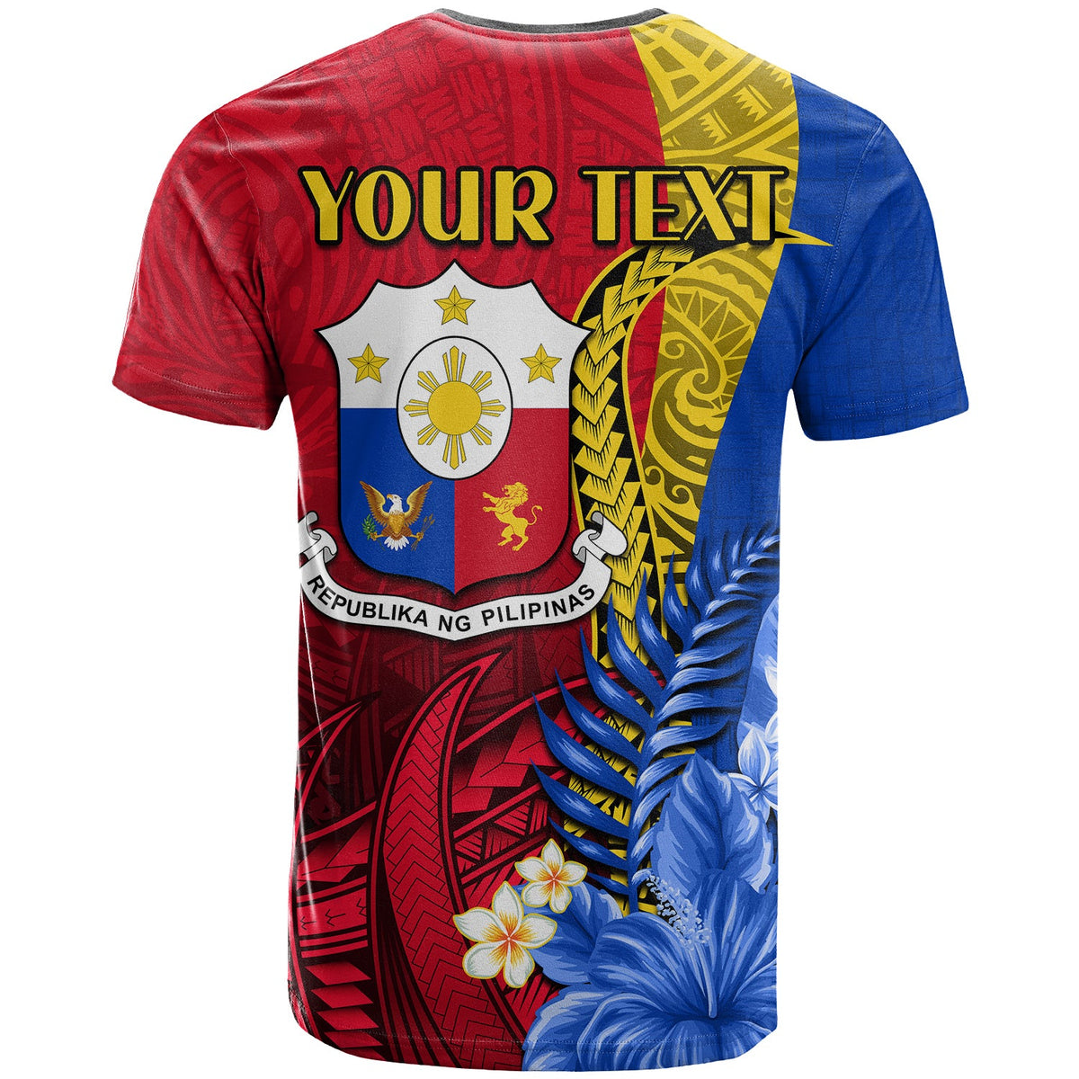 Custom Philippines T Shirt Sampaguita Special Polynesian Sun Filipino LT13 - Wonder Print Shop