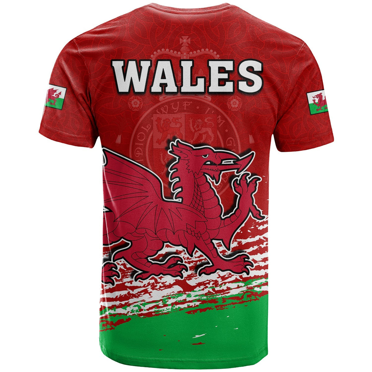 Custom Wales T Shirt Football 2022 Come On CYMRU The Red Wall LT13 - Wonder Print Shop