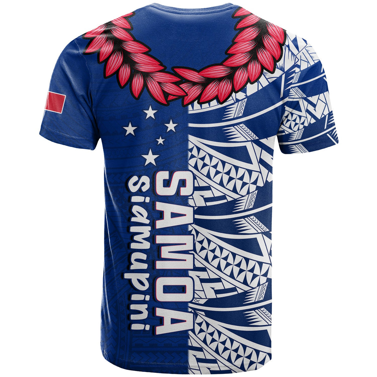 Toa Samoa Rugby T Shirt Siamupini Ula Fala Blue LT13 - Wonder Print Shop