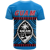 Guam Chamorro T Shirt Latte Stone Blue Polynesian Haligi LT13 - Wonder Print Shop