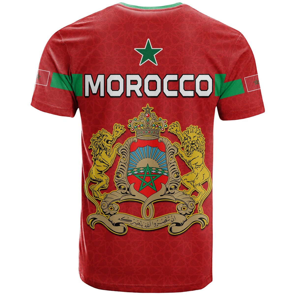 Morocco FootbT Shirt Champions World Cup New History LT13 - Wonder Print Shop