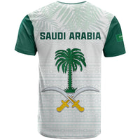 Saudi Arabia FootbT Shirt KSA Proud Arabia Pattern White Special LT13 - Wonder Print Shop