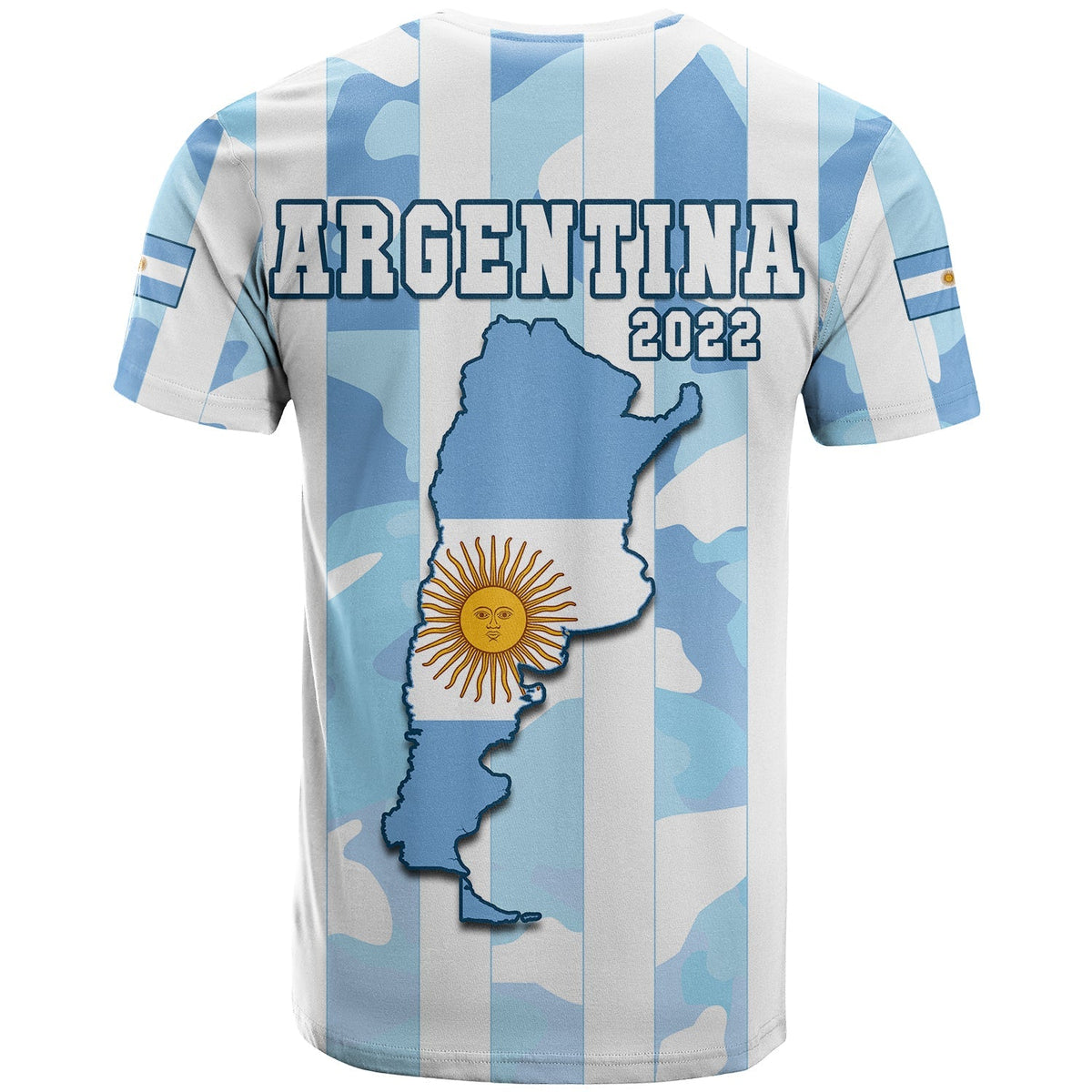 Argentina Football T Shirt AFA Champions 2022 Sporty Style - Wonder Print Shop