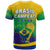 Brazil Football T Shirt Soccer 2022 World Cup Selecao Brasil Campeao Style Color Flag LT13 - Wonder Print Shop