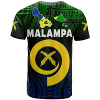 Malampa Province T Shirt Native Canoe Mix Vanuatu Pig Tusk Black Version - Wonder Print Shop