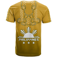 Philippines T Shirt Sun Filipino Gold Barong LT13 - Wonder Print Shop