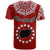 Rarotonga Cook Islands T Shirt Turtle and Map Style Red LT13 - Wonder Print Shop
