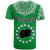 Rarotonga Cook Islands T Shirt Turtle and Map Style Green LT13 - Wonder Print Shop