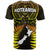 Aotearoa Fern T Shirt New Zealand Hei Tiki Gold Style LT13 - Wonder Print Shop