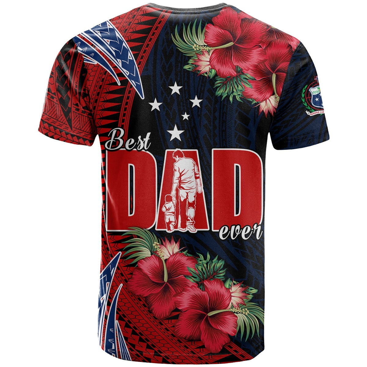 Samoa Fathers Day T Shirt Polynesian Best Dad Ever LT13 - Wonder Print Shop