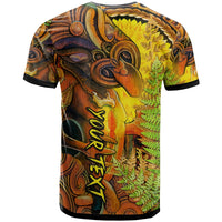 Custom Hei Tiki Maori T Shirt Fern Aotearoa Ta Moko Sun LT13 - Wonder Print Shop