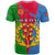 Custom Eritrea T Shirt Eritrean Map Mix African Pattern Simple Style - Wonder Print Shop
