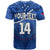 Custom Samoa Rugby T Shirt Manu Samoa Polynesian Hibiscus Blue Style - Wonder Print Shop