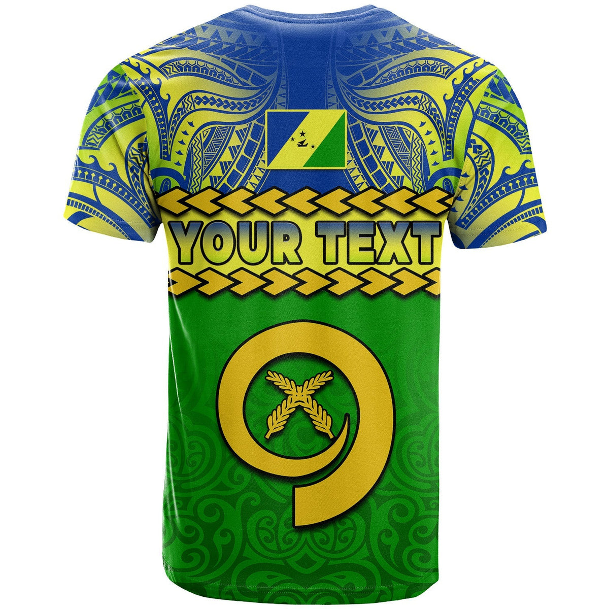 Custom Malampa Province T Shirt Vanuatu Pig Tusk Polynesian Flag Style - Wonder Print Shop