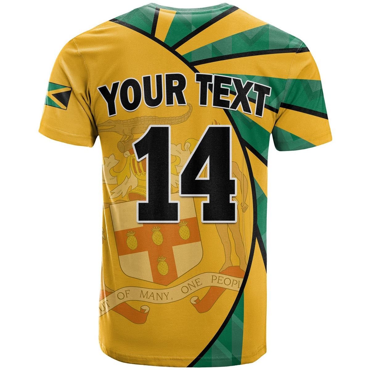 Custom Jamaica Athletics T Shirt Jamaican Flag Mix Lion Sporty Style - Wonder Print Shop