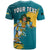 Custom Bahamas T Shirt Blue Marlin With Bahamian Coat Of Arms - Wonder Print Shop