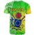 Custom Happy Mangaia Gospel Day T Shirt Cook Islands Coat Of Arms Polynesian Pattern - Wonder Print Shop