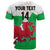 Custom Wales Football T Shirt Come On Welsh Dragons With Celtic Knot Pattern - Wonder Print Shop