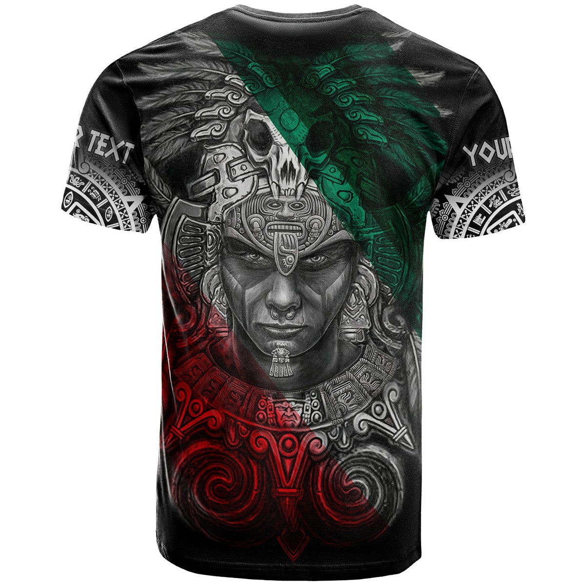 Custom Mexico T Shirt Warrior Eagle Aztec LT13 - Wonder Print Shop
