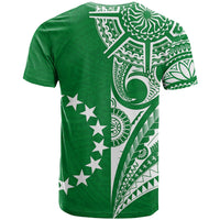 Cook Islands Tatau T Shirt Symbolize Passion Stars Version Green LT13 - Wonder Print Shop