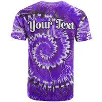 Custom African T Shirt Tie Dye Purple Fashion LT13 - Wonder Print Shop