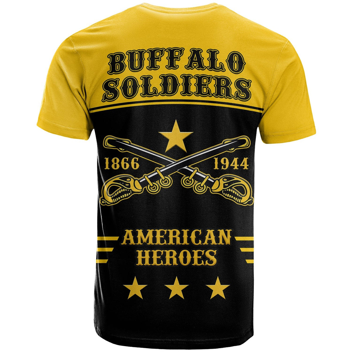 (Custom Text and Chapter) Buffalo Soldiers T Shirt Since 1866 BSMC Anniversary LT13 - Wonder Print Shop