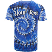 Custom African T Shirt Tie Dye Blue Fashion LT13 - Wonder Print Shop