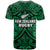 New Zealand Silver Fern Rugby T Shirt All Black Green NZ Maori Pattern LT13 - Wonder Print Shop