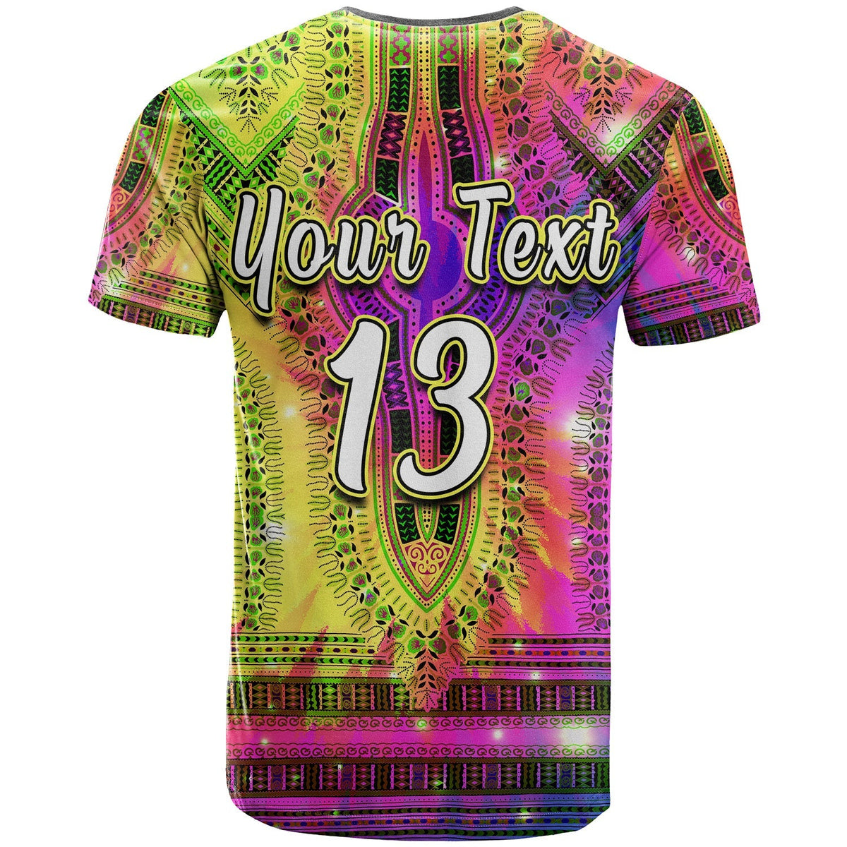 Custom African T Shirt Tie Dye Special Dashiki Pattern LT13 - Wonder Print Shop