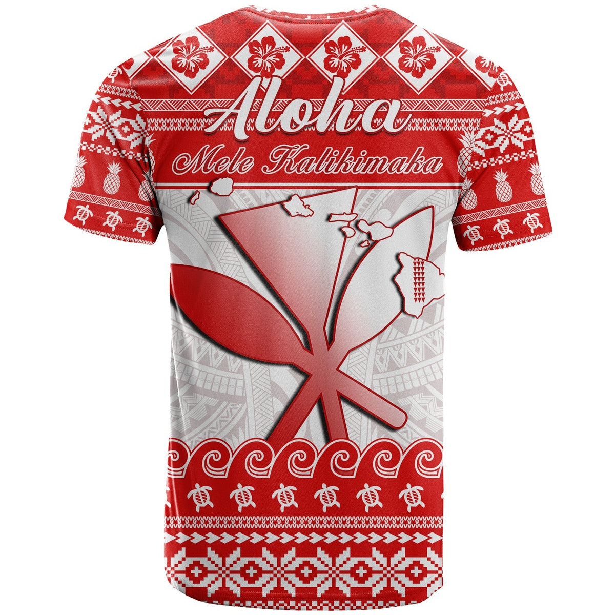 Hawaii Christmas T Shirt Kanaka Polynesian Santa Claus Mele Kalikimaka - Wonder Print Shop