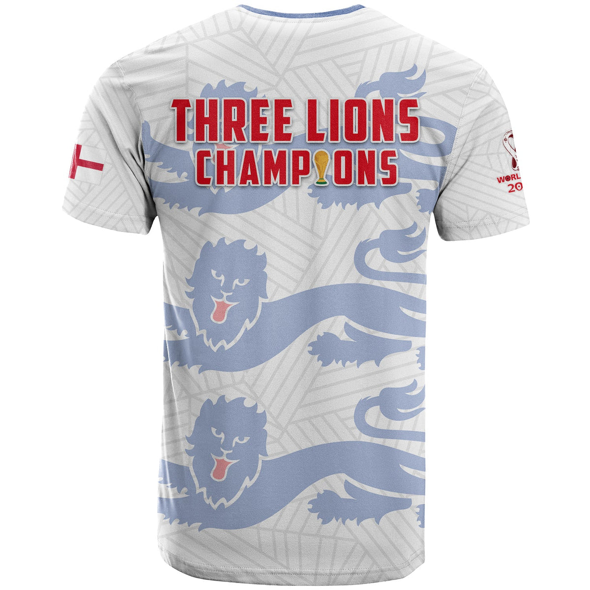 England Football T Shirt Come On Three Lions Soccer Champions World Cup Ver.02 LT13 - Wonder Print Shop