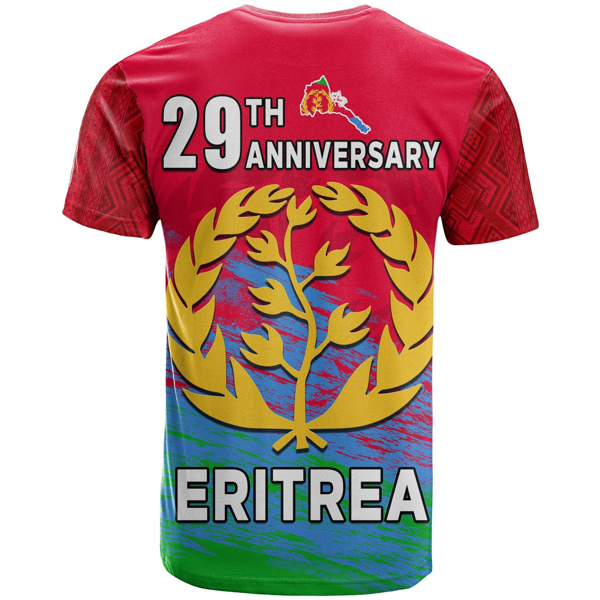 Custom Eritrea T Shirt Eritrean Independence Day LT13 - Wonder Print Shop