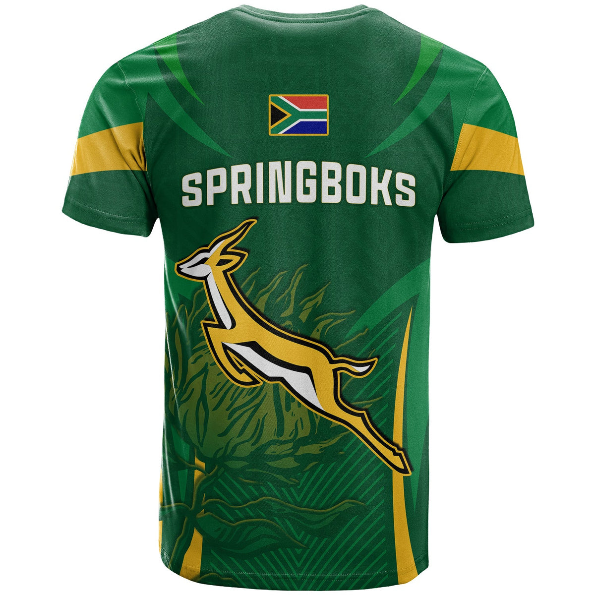South Africa Rugby T Shirt Springboks Champion LT13 - Wonder Print Shop