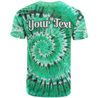 Custom African T Shirt Tie Dye Green Fashion LT13 - Wonder Print Shop