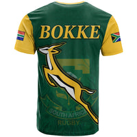 South Africa Rugby T Shirt Springboks Champion Bokke African Pattern Go Bokke LT13 - Wonder Print Shop