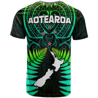 Aotearoa Fern T Shirt New Zealand Hei Tiki Green Style LT13 - Wonder Print Shop