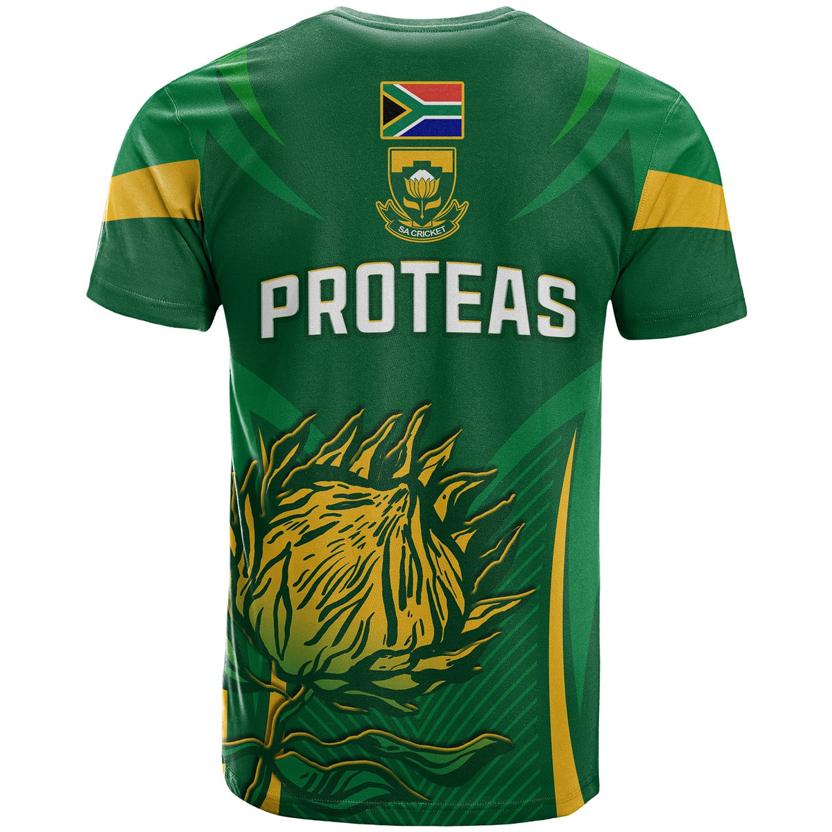 South Africa Cricket T Shirt Proteas Champion LT13 - Wonder Print Shop