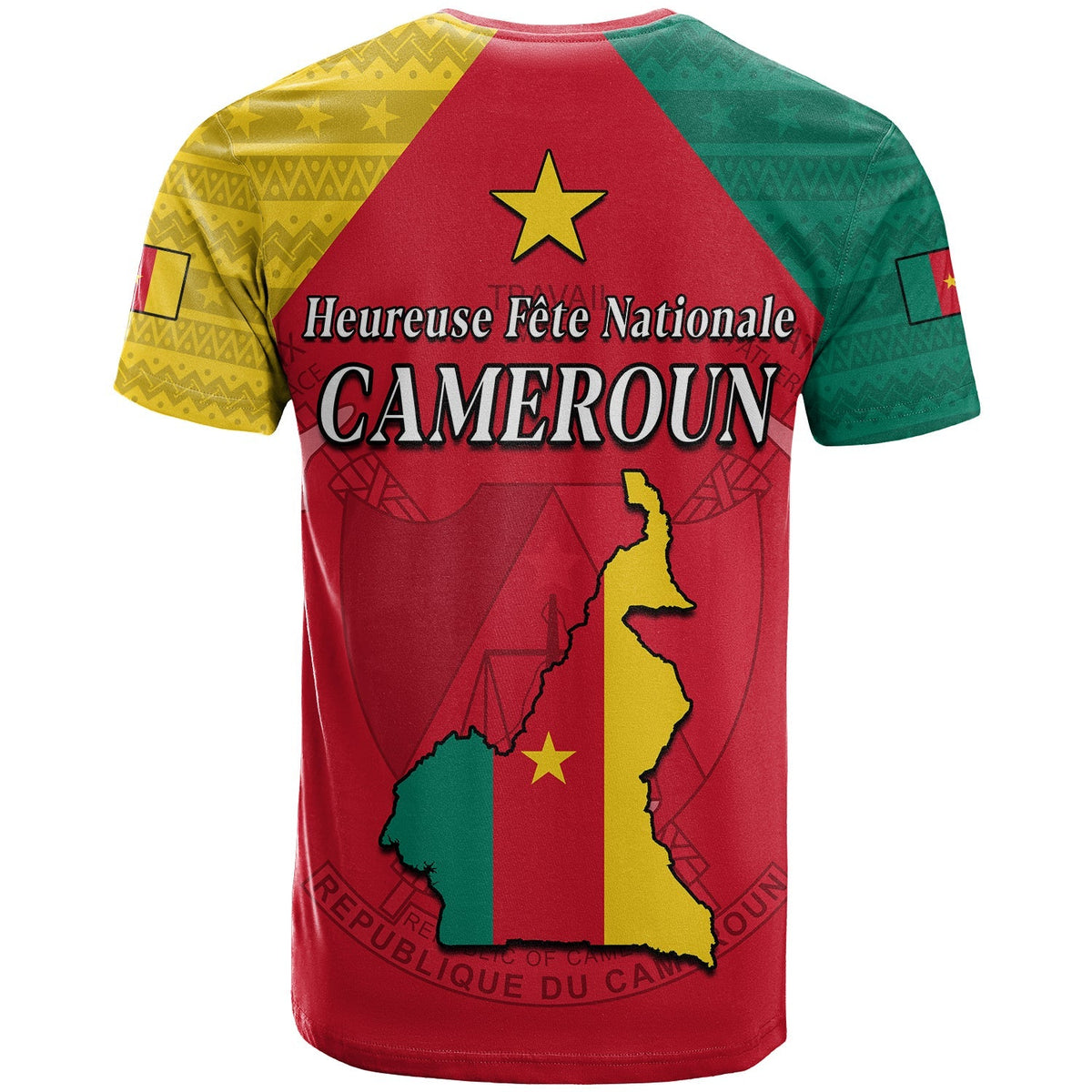 Cameroon T Shirt Independence Day Cameroonians Pattern LT13 - Wonder Print Shop