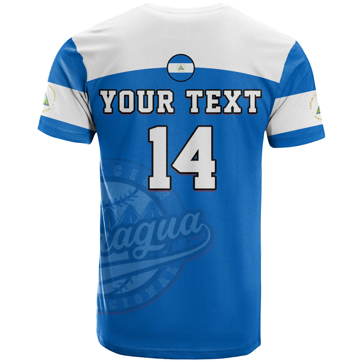 Custom Nicaragua 2023 T Shirt Baseball - Wonder Print Shop