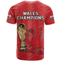 Wales Football T Shirt Cymru Champions World Cup 2022 - Wonder Print Shop