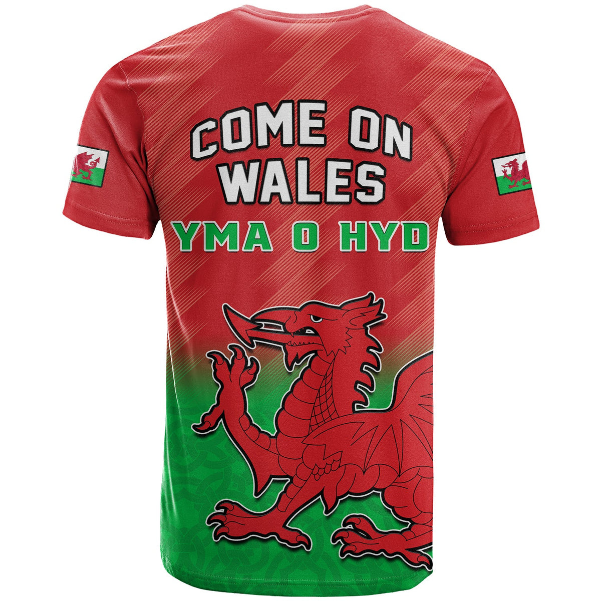 Wales Football T Shirt World Cup 2022 Come On Cymru Yma O Hyd - Wonder Print Shop