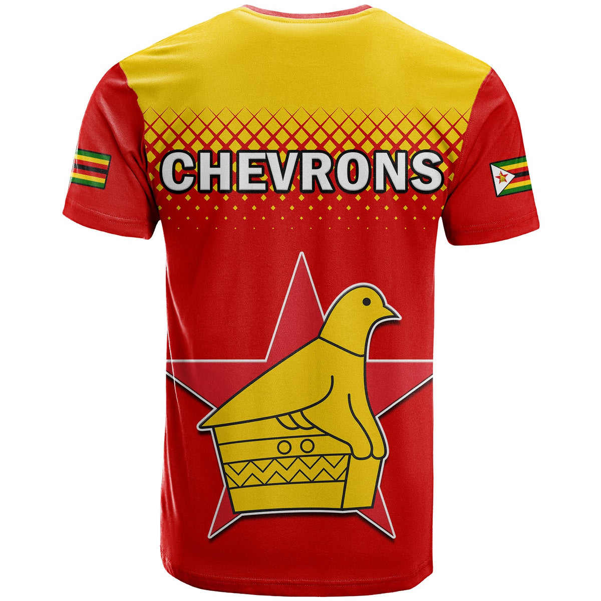 Zimbabwe Cricket T Shirt The Chevrons ODI Style - Wonder Print Shop