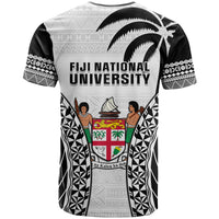Fiji University T Shirt National Fijian Tapa Pattern White - Wonder Print Shop