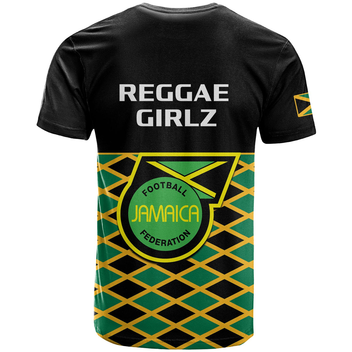 Jamaica Football T Shirt Reggae Girlz 2023 Cup Of Nations Ver.01 - Wonder Print Shop