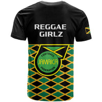 Jamaica Football T Shirt Reggae Girlz 2023 Cup Of Nations Ver.01 - Wonder Print Shop