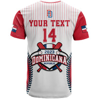 Custom Dominican Republic Baseball 2023 T Shirt Version White - Wonder Print Shop