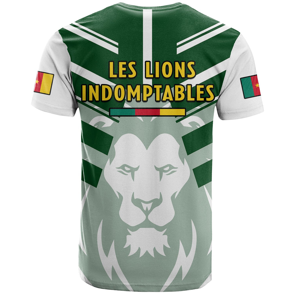 Cameroon Football T Shirt Les Lions Indomptables White World Cup 2022 - Wonder Print Shop
