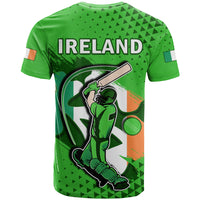 Ireland Cricket T Shirt Irish Flag Shamrock Sporty Style - Wonder Print Shop