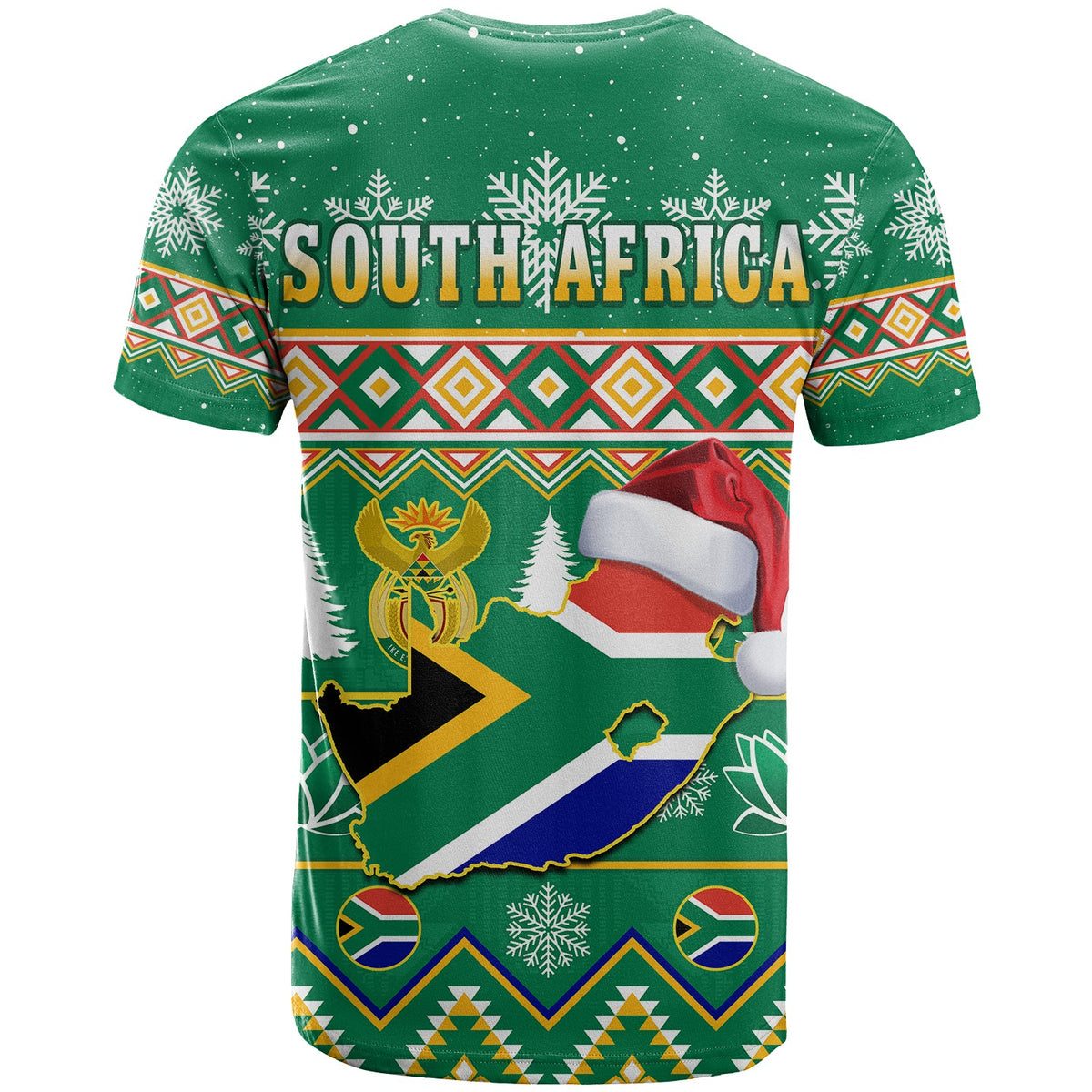 South Africa Christmas T Shirt King Protea Geseende Kersfees - Wonder Print Shop