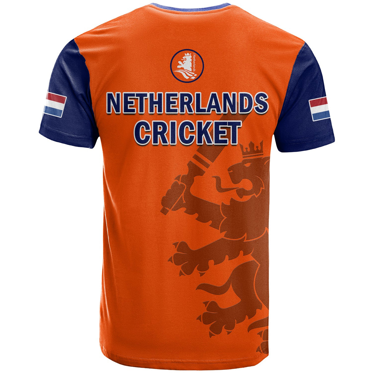 Netherlands Cricket T Shirt ODI Simple Orange Style - Wonder Print Shop